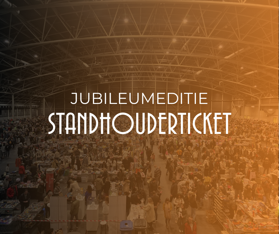Standhouder ticket Jubileumeditie - 15 jaar Tweedehandsbeurs